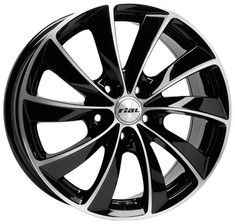 Rial Lugano DIAMONT BLACK FRONT POLISHED 5x112 / 8x18
